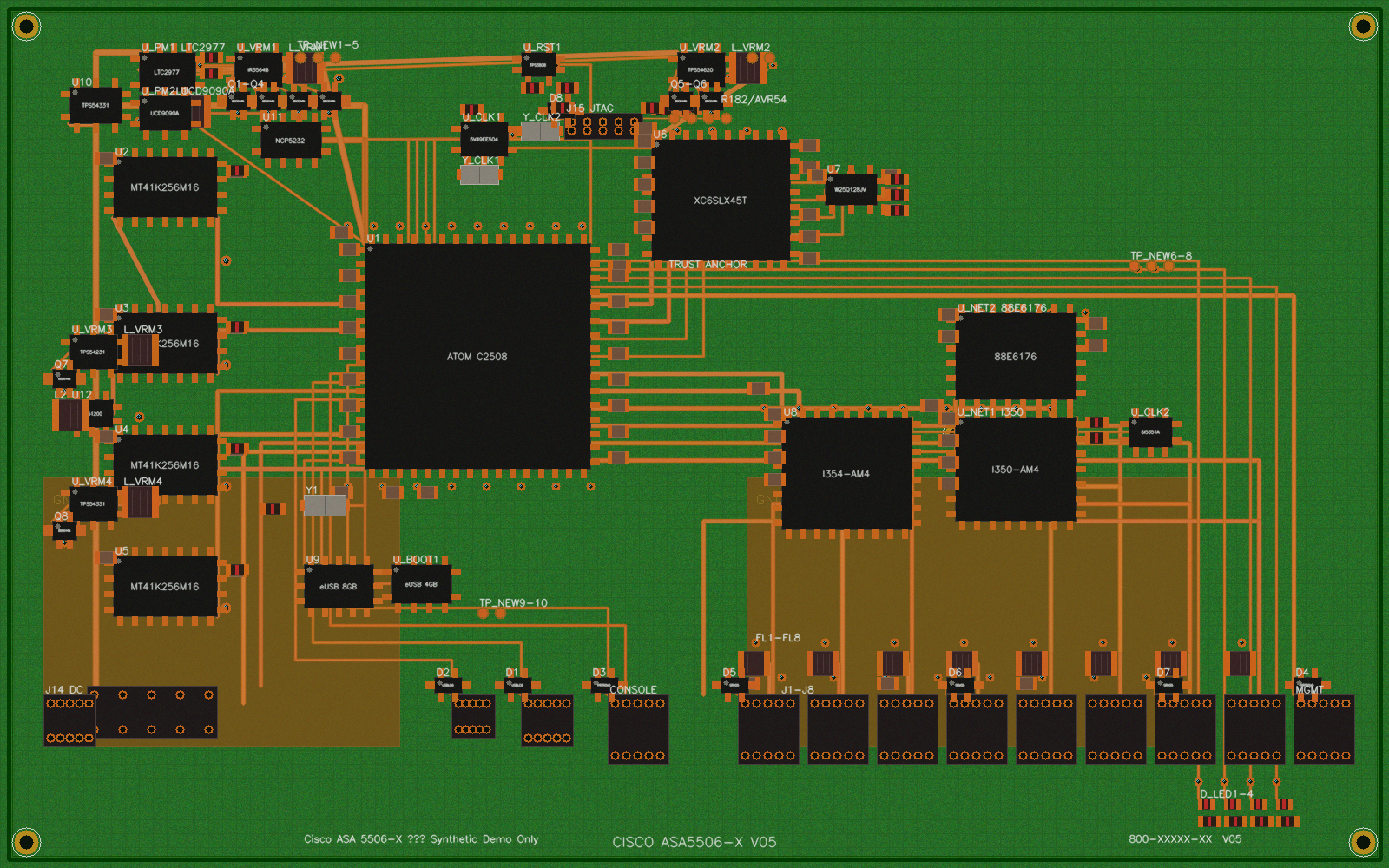 Cisco ASA 5506-X PCB photograph